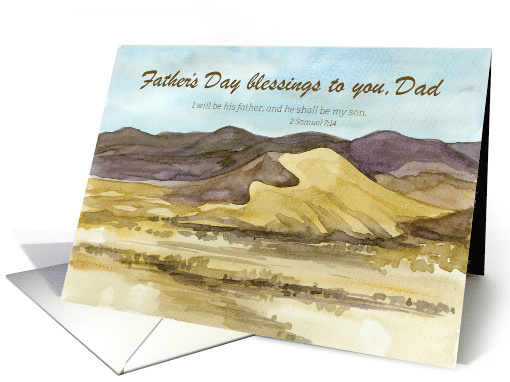 Happy Father's Day Dad Blessings From Son Bible Verse 2 Samuel card