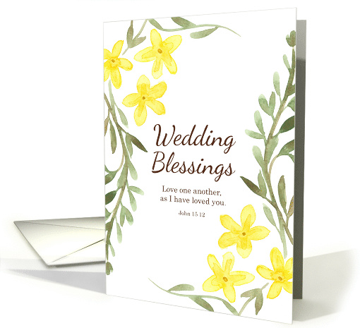 Wedding Blessings Bible Verse John 15 Christian card (1730184)