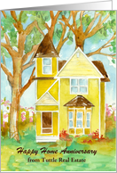 Happy Home Anniversary Victorian House Custom card