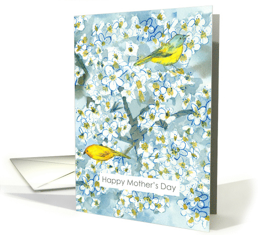 Religious Happy Mother's Day Yellow Bird Tree card (1732946)