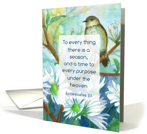 Praying For You Bible Verse Ecclesiastes 3 1 card (1734594)