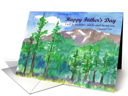 Happy Father's Day From Son Bible Verse 2 Samuel card (1734994)