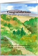 Graduation Congratulations Bible Verse Proverbs Spatter Spots card