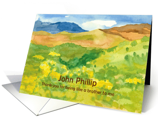 Thank You For Being Like A Brother To Me Custom card (1738914)
