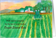 With Sympathy Loss of Brother Tractor Farm Custom card
