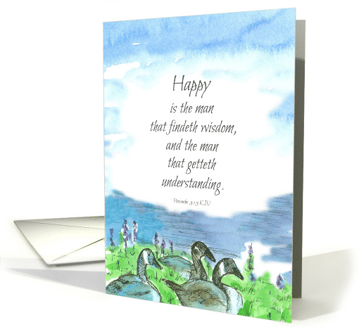 Baptism Congratulations For Adult Proverbs Bible Verse card (1745628)
