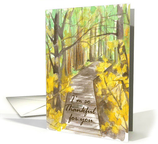 Happy Thanksgiving I'm So Thankful For You Trees card (1749652)