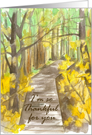 Happy Thanksgiving I’m So Thankful For You Trees card