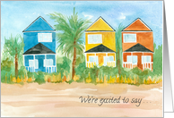 Beach House Our New Home Palm Trees Sand card