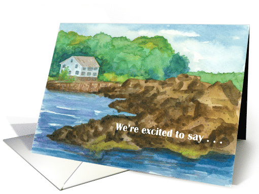 Beach House Our New Home Rocky Coastline card (1752710)