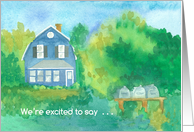 Farmhouse Our New Home Address Forest card