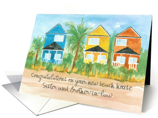 Congratulations New Beach House Sister Brother in Law card (1754744)