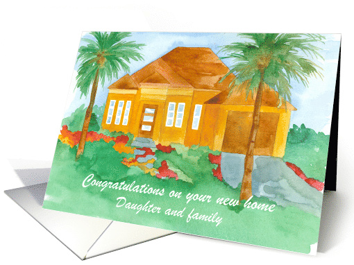 Congratulations New Home Daughter And Family Custom card (1754768)