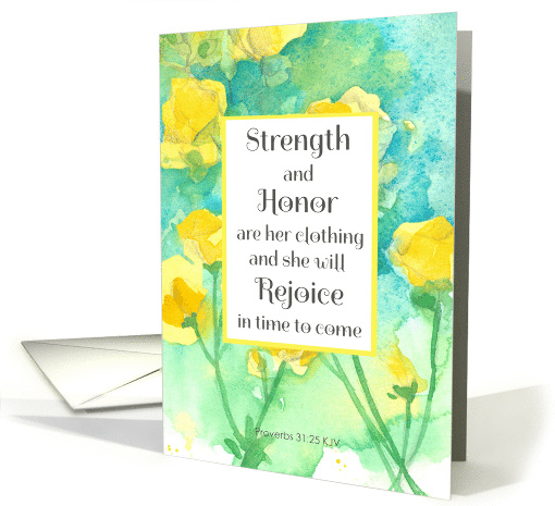 Praying For You Scripture Proverbs Rejoice Yellow Flowers card