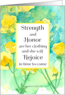 Praying For You Scripture Proverbs Rejoice Yellow Flowers card