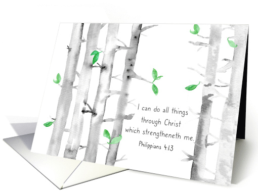 Graduation Congratulations Bible Scripture Trees card (1764248)
