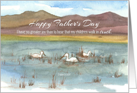 Happy Fathers Day Bible Verse John Desert Lake card