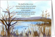 Graduation Congratulations Psalms Bible Scripture Lake card