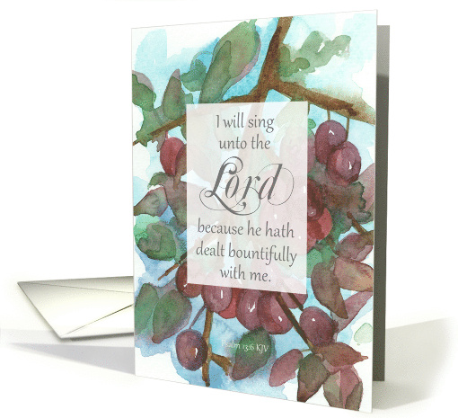 Cancer Free Congratulations Psalms Bible Scripture Fruit Tree card