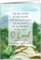 Ordination Congratulations Psalms Bible Scripture Mountains card