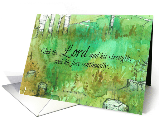 Cancer Get Well Scripture Chronicles Aspen Tree Meadow card (1782768)