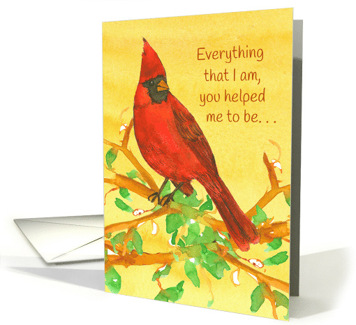 Happy Mother's Day Inspiration Kind Words Cardinal Bird card (179009)