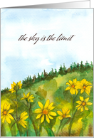 Happy First Workiversary The Sky Is The Limit Landscape card