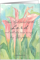 Happy Easter Scripture Corinthians Calla Lily card