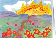 Congratulations Graduate New Horizons Landscape card