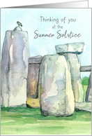 Summer Solstice Stonehenge England Rocks card