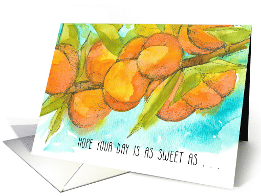 Thinking of You Sweet As Peaches Fruit Tree card (1836824)