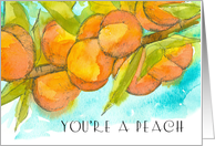 Thank You Hospital Visit You’re A Peach Fruit Tree card