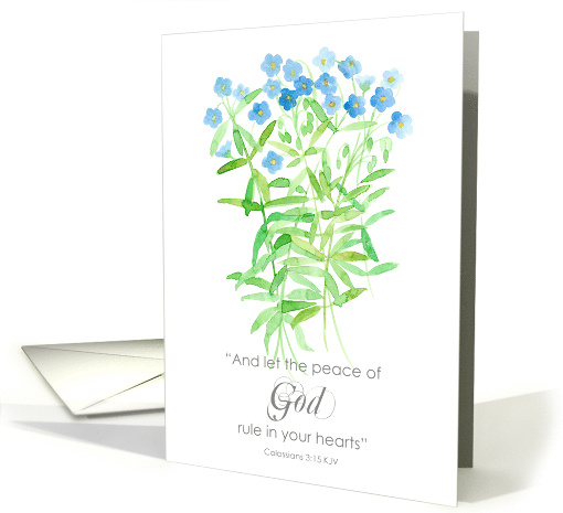 Blessed Happy Day Scripture Colossians Flowers card (1839148)