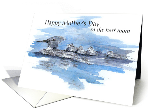 Happy Mother's Day Best Mom Bird Loon Family card (1840162)