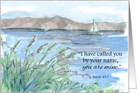 Ordination Anniversary Isaiah Bible Scripture Sailboats card