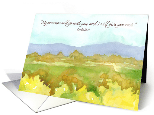Goodbye Scripture Exodus Bible Verse Landscape card (1850368)