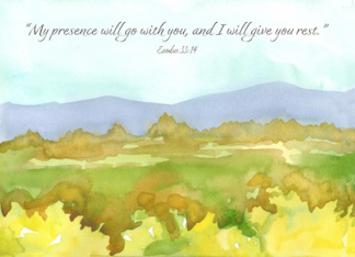 Goodbye Scripture Exodus Bible Verse Landscape