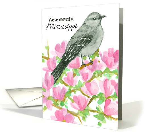 We've Moved To Mississippi Announcement Mockingbird card (1863722)