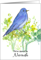 We’ve Moved To Nevada Bluebird Sagebrush card