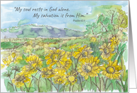 Confirmation Holy Communion Congratulations Psalm Flowers card
