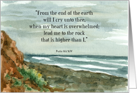 Encouragement Have Faith Psalm 61 Ocean Waves card