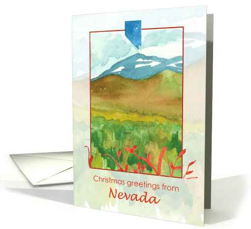 Merry Christmas from Nevada Mountains Winter card (1876786)