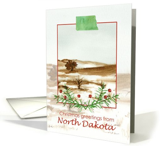 Merry Christmas from North Dakota Prairie Winter card (1878522)