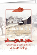 Merry Christmas from Kentucky Barn Farm Snow card