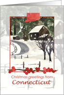Merry Christmas from Connecticut Farm Winter card
