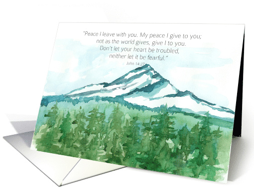 Happy New Year Scripture John Mountain Snow card (1887006)
