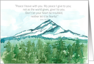 Happy New Year Scripture John Mountain Snow card