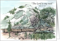 Encouragement Scripture Psalm 18 Sierra Mountains card