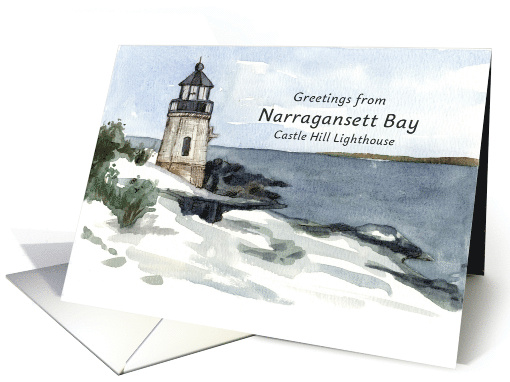 Castle Hill Lighthouse Narragansett Bay Rhode Island card (1892408)