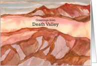 Death Valley California Mountains Desert Landscape card